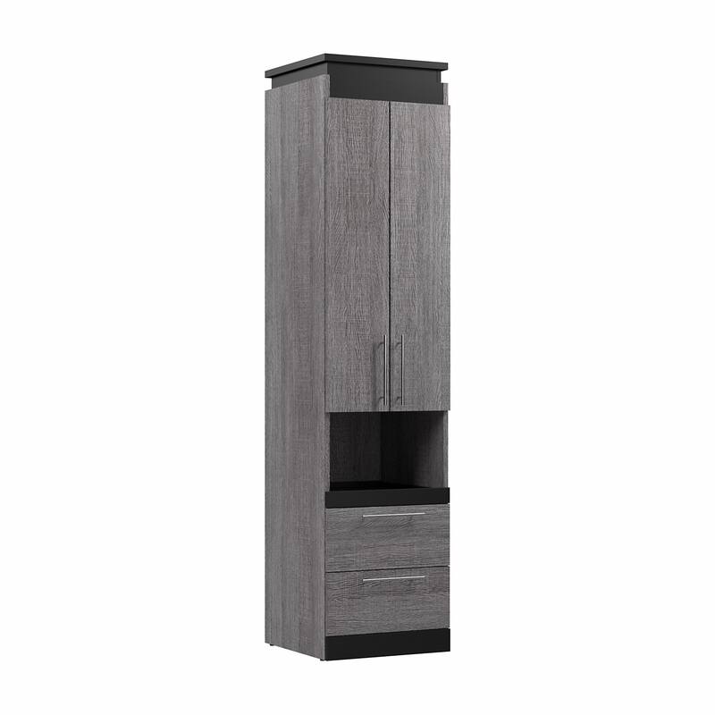 Orion Narrow Storage Cabinet with Drawers and Pull-Out Shelf by Bestar