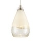 preview thumbnail 2 of 3, Elk Home Sugarcoat Nickel With Ivory Etched Glass 1 Light Pendant