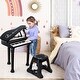 preview thumbnail 9 of 7, 31 Keys Kids Piano Keyboard with Stool and Piano Lid - 14" x 12" x 21.5"