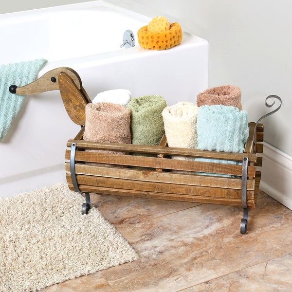 Wooden Dachshund Flower Planter Indoor Outdoor Wiener Dog Shaped Barrel Container Holds Plants Magazines Dog Toys Decor Overstock 14831202