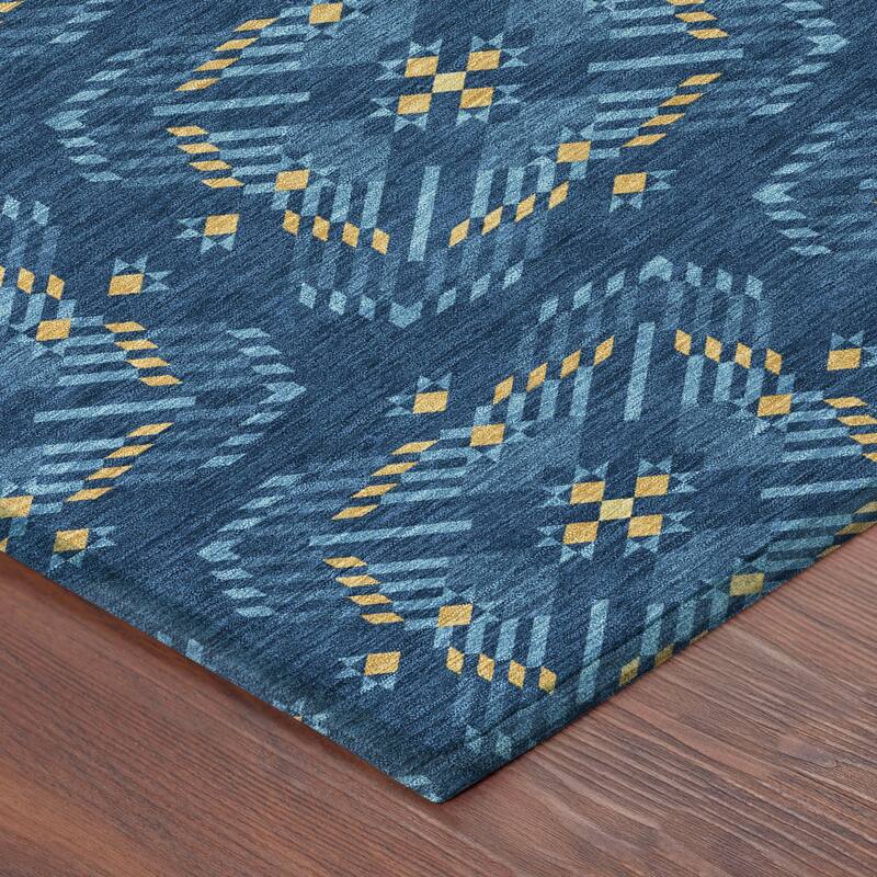 Machine Washable Indoor/ Outdoor Modern Frontenac Chantille Rug