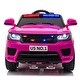 preview thumbnail 4 of 7, 12V Pink Police Car Ride-On for Kids: Parental Remote Control, Sirens, Flashing Lights, & Music