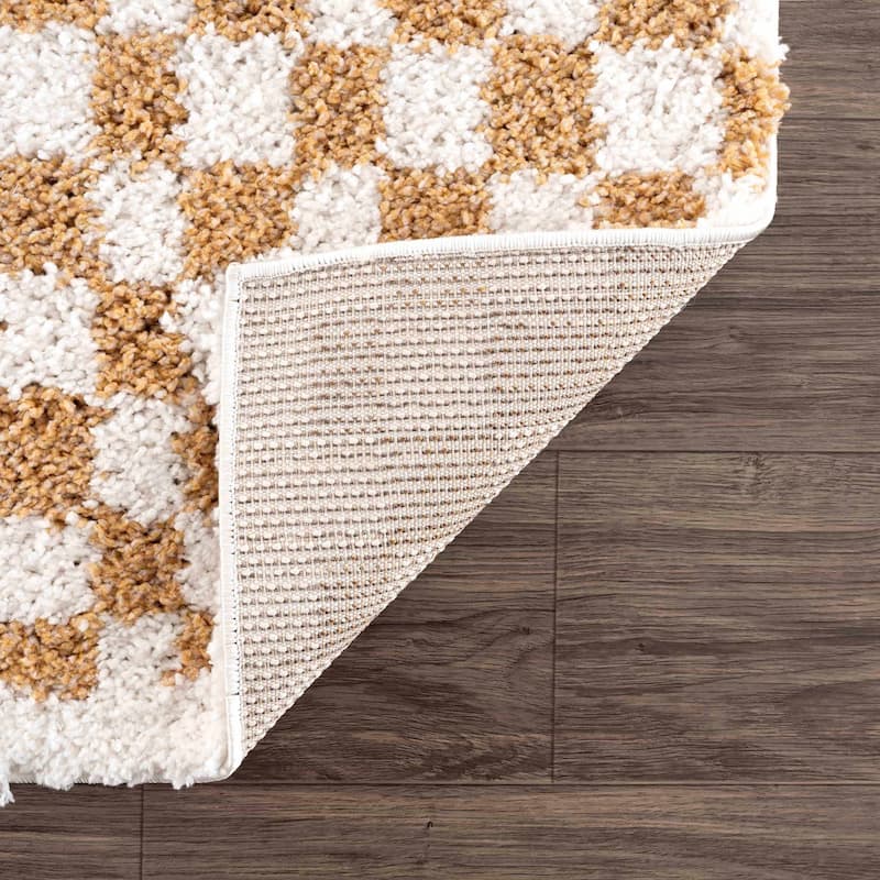 Hauteloom Kieu Hallway, Kitchen Runner Rug - Plush Pile - Driftwood, Black White, Silverton - 2'7" x 7'3"