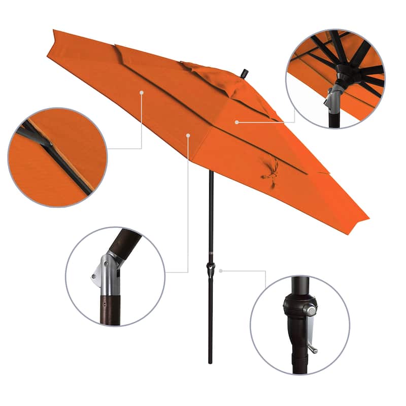 North Bend 11-foot Crank Open Bronze Umbrella by Havenside Home