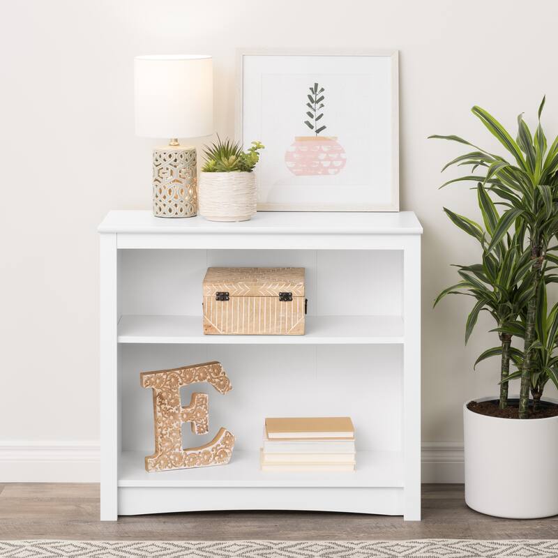 Prepac Home Office 2-Shelf Bookcase - 31.5" W x 29" H x 13" D