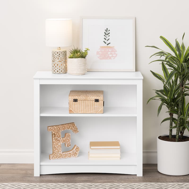 2-shelf Bookcase - 31.5" W x 29" H x 13" D