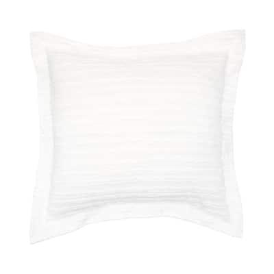 26 x 26 Eyelashes White Euro Sham