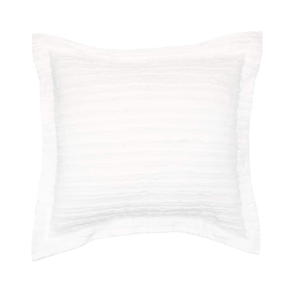 26 x 26 Eyelashes White Euro Sham