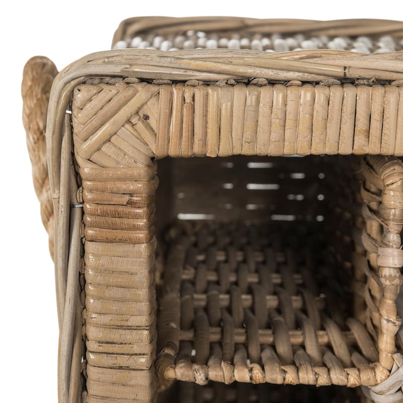 SAFAVIEH Aziza Natural 16-Bottle Wicker Storage Wine Rack