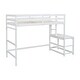 preview thumbnail 6 of 7, Twin Size Loft Bed Kids Bed with Platform Ladders and Guardrails, White