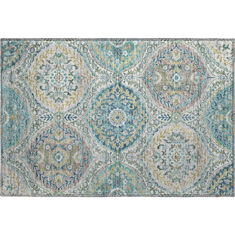 Premium Washable Super Soft Traditional Global Mayfield Rug