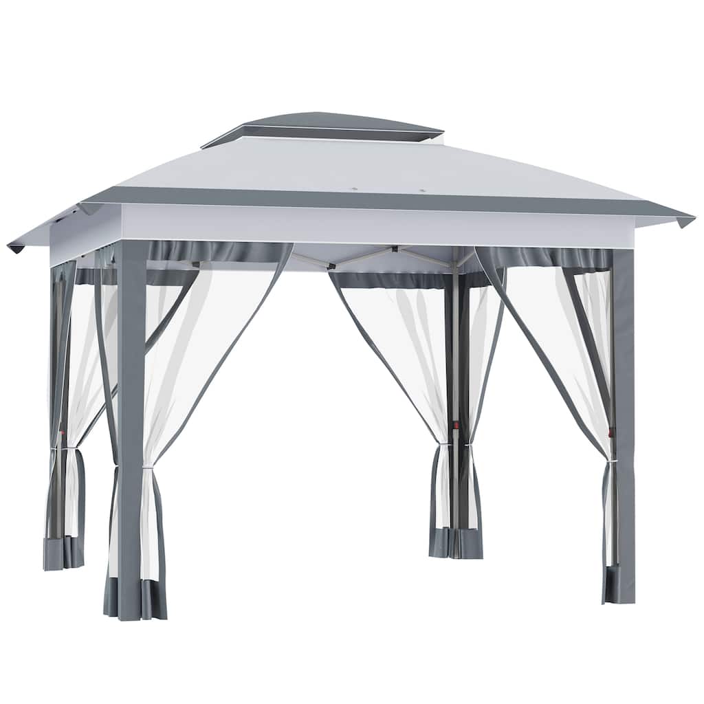 12' x 12' Pop Up Canopy Tent with Netting and Carry Bag