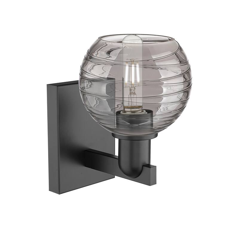Innovations Lighting Downtown Urban - Athens Deco Swirl - 1 Light 6" Wall-mounted Sconce