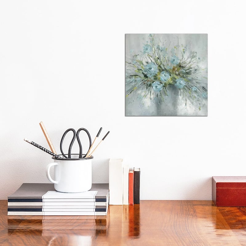 iCanvas "Blue Bouquet III" by Carol Robinson Canvas Print - 12x12x0.75