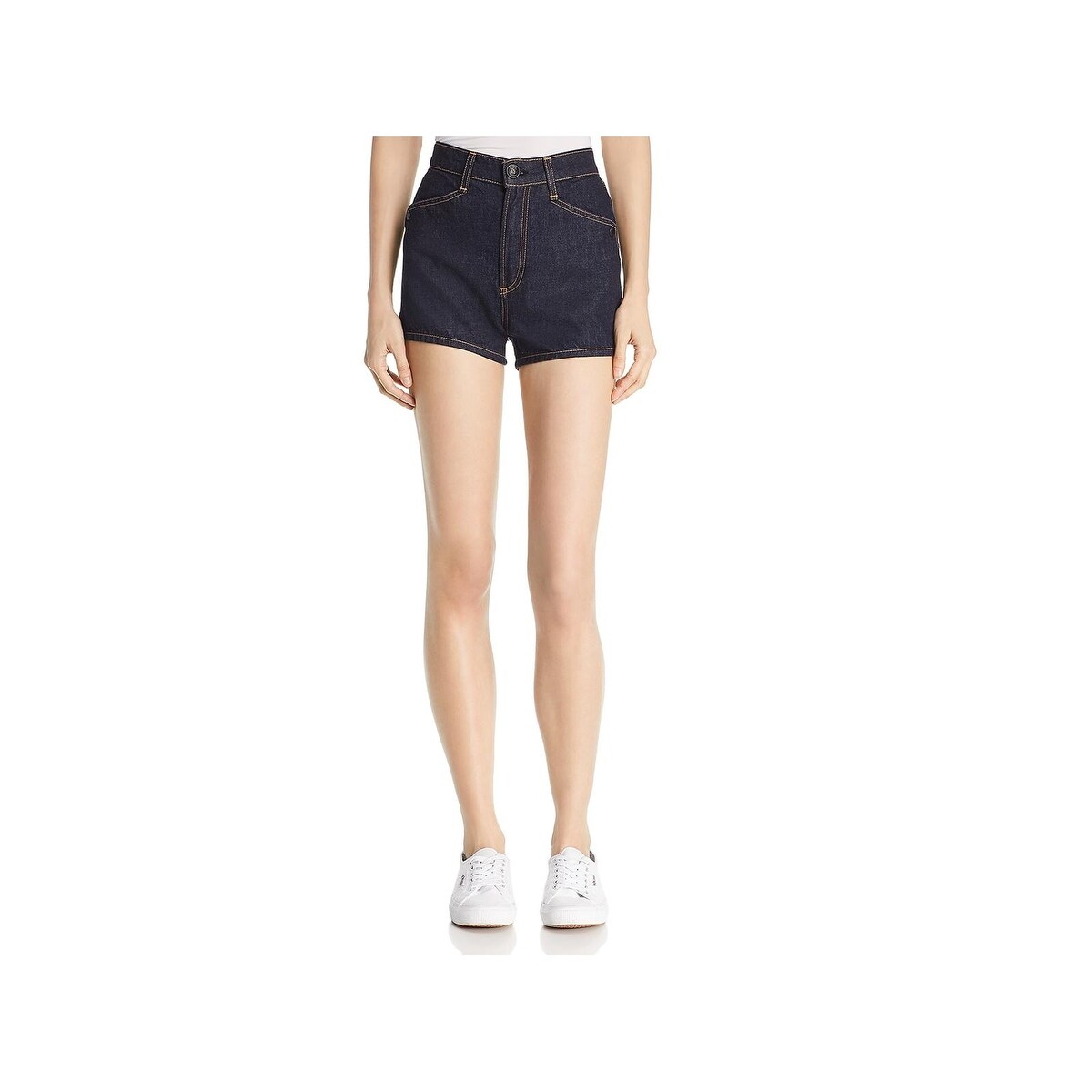 dark wash denim shorts womens