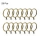 preview thumbnail 13 of 13, Curtain Rings, Metal Drapery Ring for Curtain Rods, 28 Pcs Bronze - 38mm