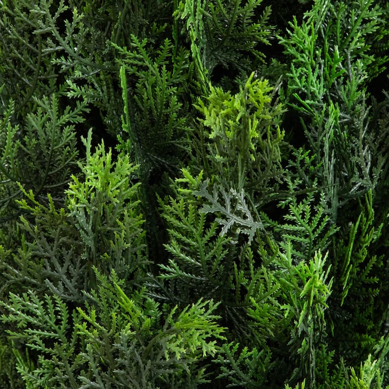 12-ft UV Resistant Artificial Cedar Pine Tree (Indoor/Outdoor) - Green