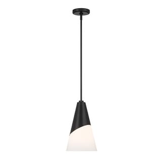 Brian Patrick Flynn Tori 1 Light Matte Black Pendant
