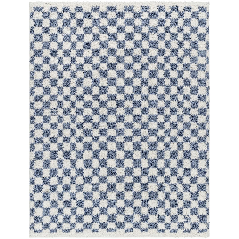 Hauteloom Kieu Hallway, Kitchen Runner Rug - Plush Pile - Driftwood, Black White, Silverton - 2'7" x 7'3"