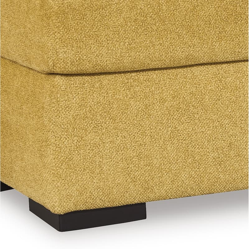 Roundhill Furniture Clareen 4-Piece Living Room Set, Sofa Loveseat Cutler Chair and Ottoman