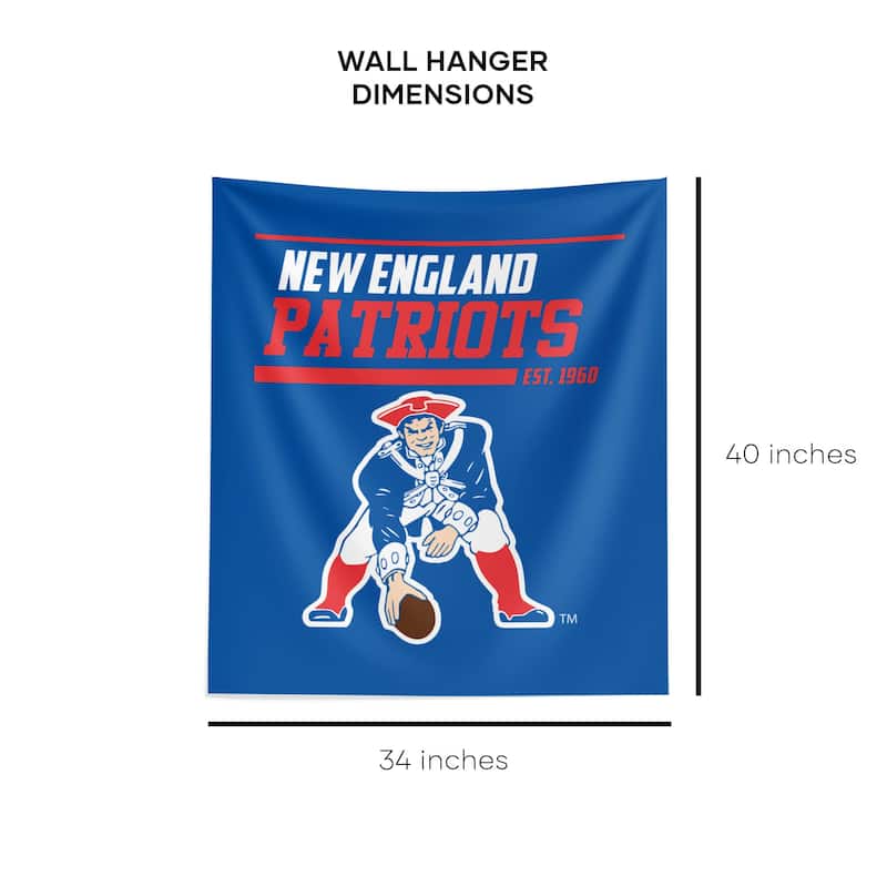 NFL New England Patriots 40 YD Dash Legacy Wall Hanging - 34"x40"