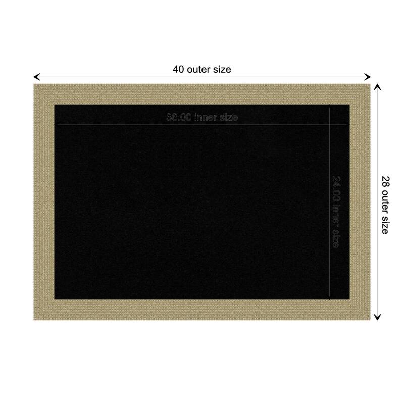 Mosaic Framed Black Corkboard Bulletin Board - Mosaic Gold - Board Size 36x24