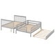 preview thumbnail 26 of 51, Bunk Beds with Pull-out Trundle Bed and Side Storage Staircase, No Spring Box Needed Bed for Kids Teens Adults, Bunk Wood Beds
