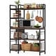 preview thumbnail 8 of 7, Kitchen Bakers Rack with Storage, 43 inch Microwave Stand 5-Tier Kitchen Utility Storage Shelf