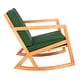 preview thumbnail 69 of 89, SAFAVIEH Outdoor Patio Furniture Vernon Rocking Chair w/ Cushion - 25.6" W x 37.7" D x 30.7" H
