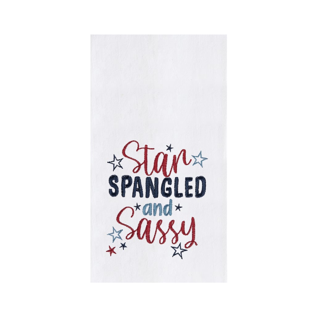 Star Spangled And Sassy 4th of July Kitchen Towel
