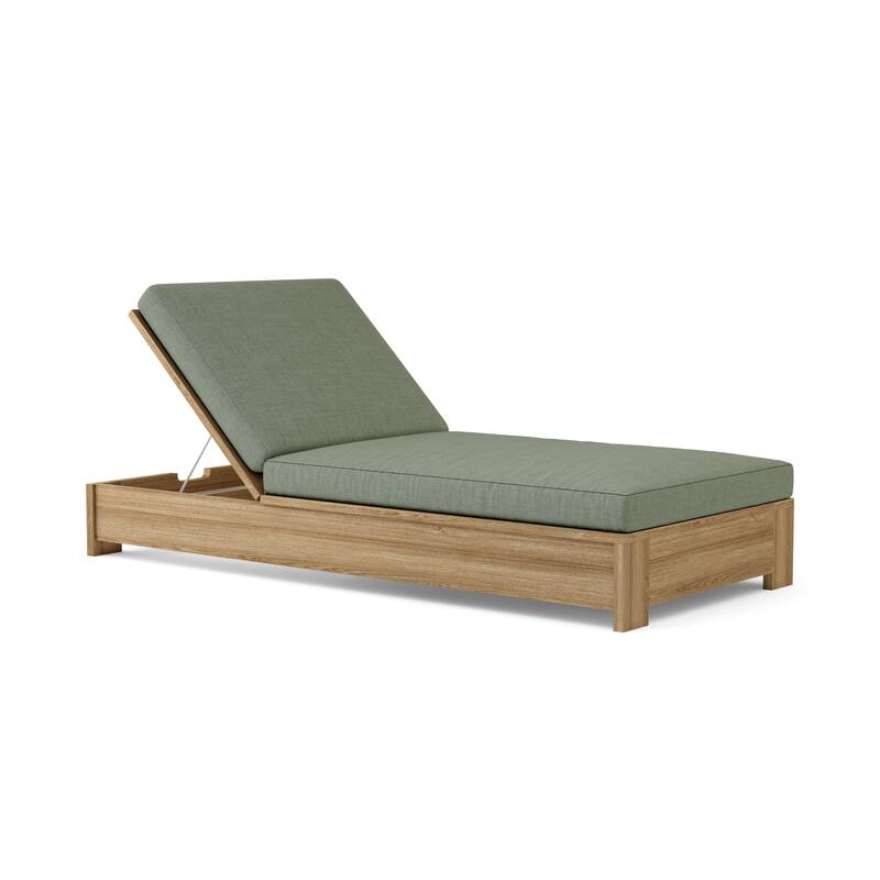 Madera Teak Outdoor Chaise Lounge - Adjustable