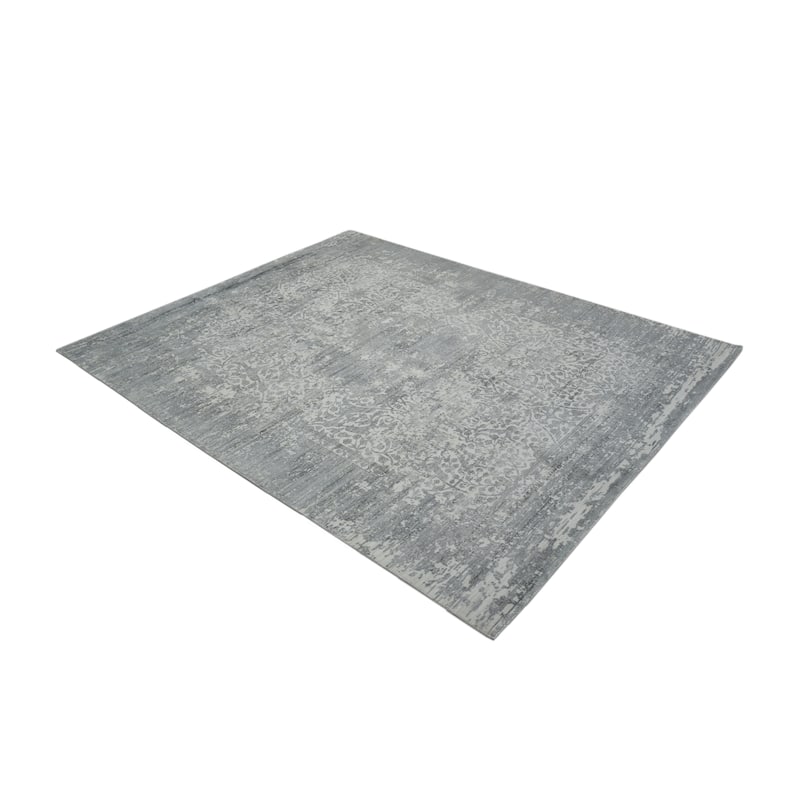 Overton Handmade Modern Contemporary Floral Area Rug - 5' 0" x 8' 0"