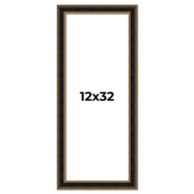 12x32 Frame Gold Antique Vintage Sold Wood Picture Frame | 1.75 Inch