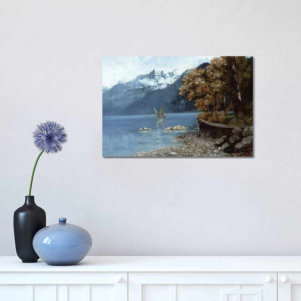 iCanvas "Lake Leman, 1874" by Gustave Courbet Canvas Print