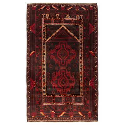 Teimani Black Rug 3'0" x 4'10" - 3'0 x 4'10
