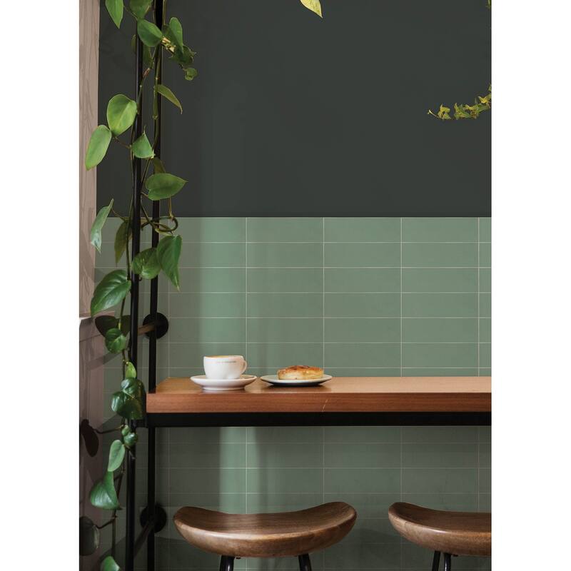Subway Green Peel & Stick Luxury Wall Tiles