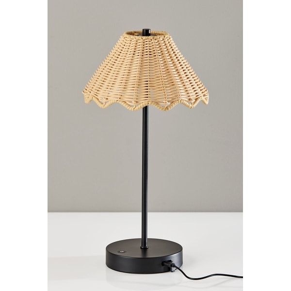 Adesso Stevie LED Cordless Table Lamp Black