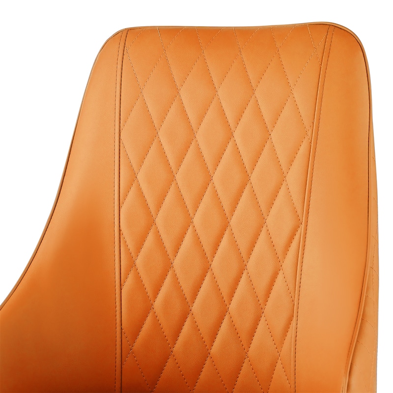 Faux Leather Upholstered Dining Chairs Set of 2 - 35.63"H x 17.72"W x 17.32"D