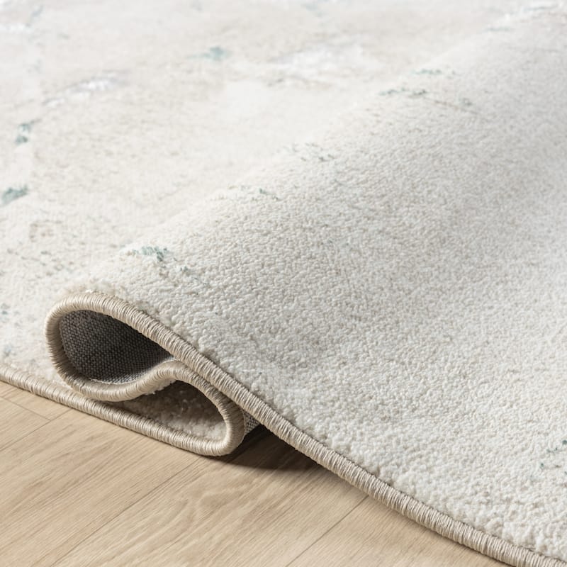 Sevita Transitional Abstract Polyester Indoor Area Rug