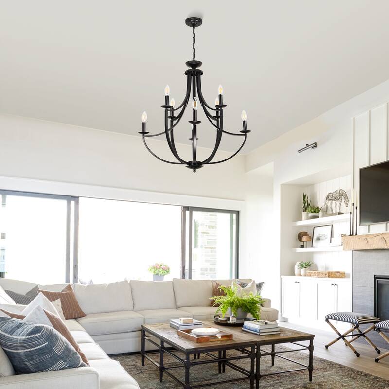 8-light Dimmable Chandelier