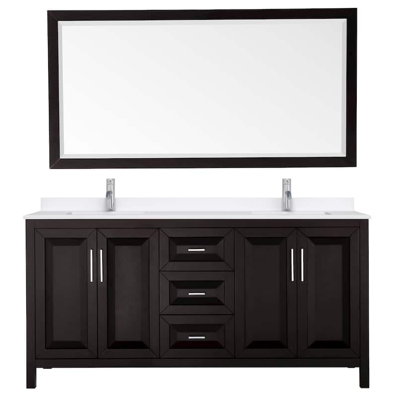 Wyndham Collection WCV252572D-QTZ-UNSM70 Daria 72" Free Standing