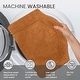 preview thumbnail 155 of 189, Home Weavers Waterford Collection Cotton Toilet Lid Rug | Elastic Fit | Fit Most Standard Toilet Lid | 18"x18"