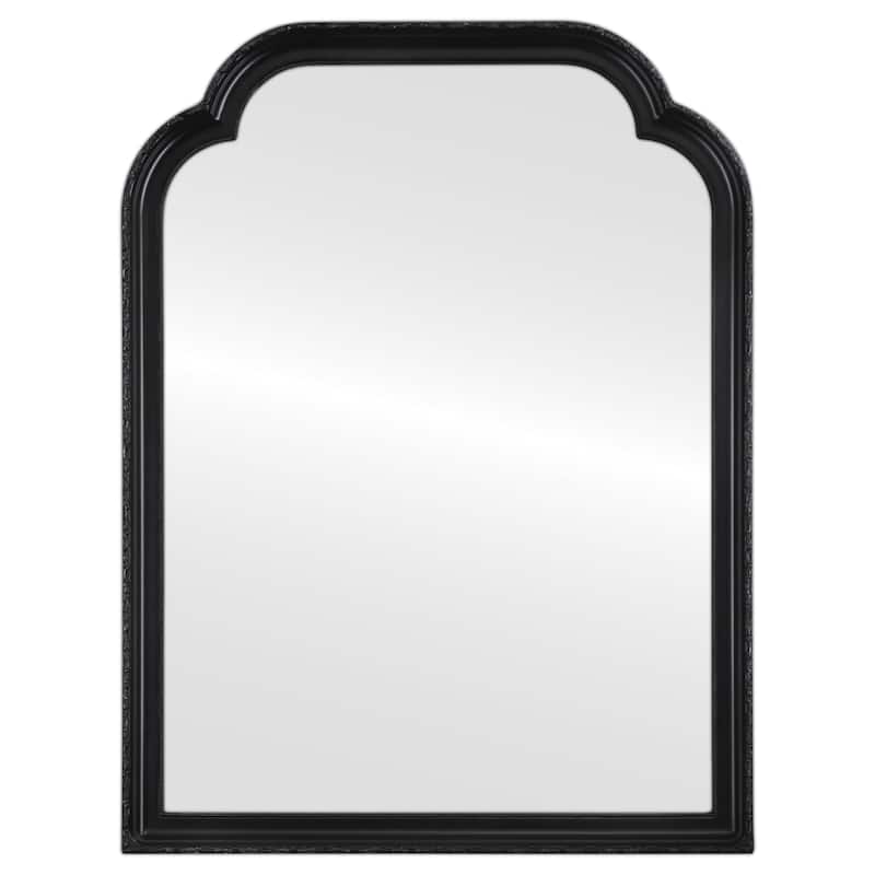 Blair Framed Vanity Mirror - Clover Cathedral - 24.6x32.6 - Black