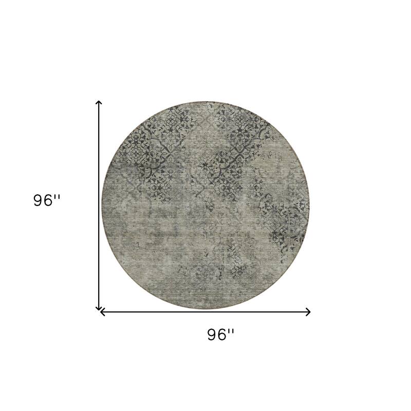 HomeRoots Floral Transitional Rectangle Outdoor Rug
