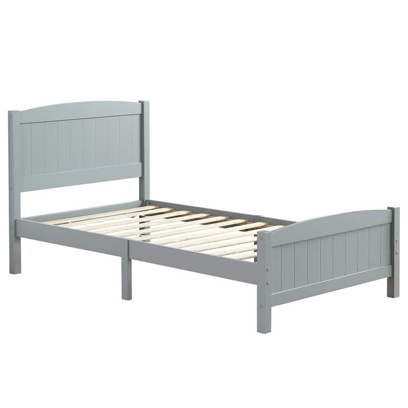 Pine Twin Bed Frame - Grey