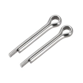 Uxcell Split Cotter Pin – 1mm X 10mm 304 Stainless Steel 2 Prongs Silver Tone 30pcs
