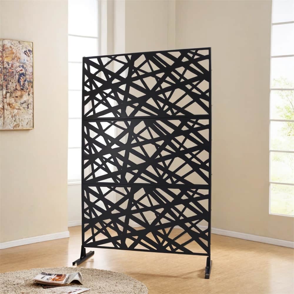 Outdoor & Indoor Freestanding Privacy Screen Privacy Screen 76"H×48"W