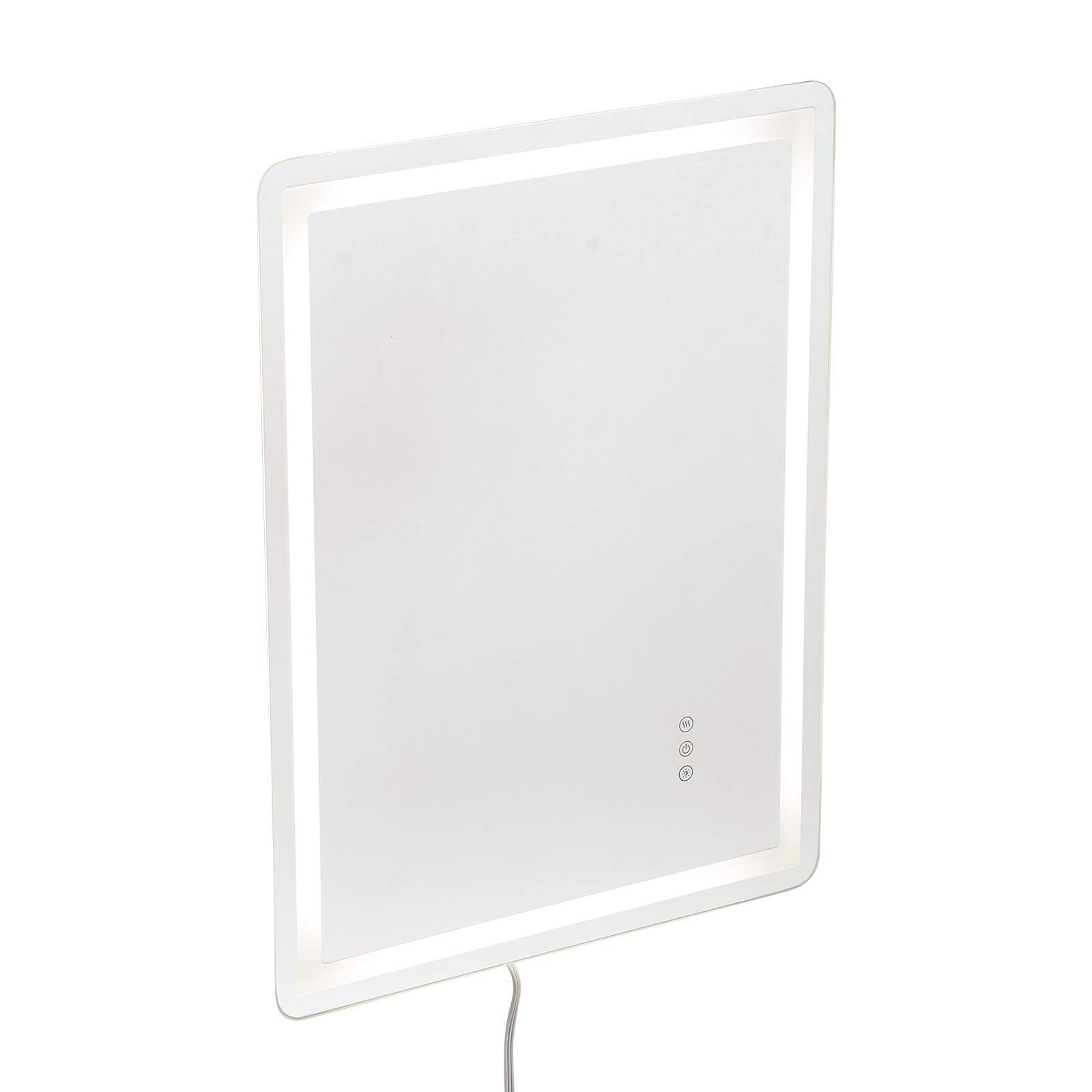 LED Bathroom Mirror Wall Mounted with Anti-Fog & Dimmable Lighting