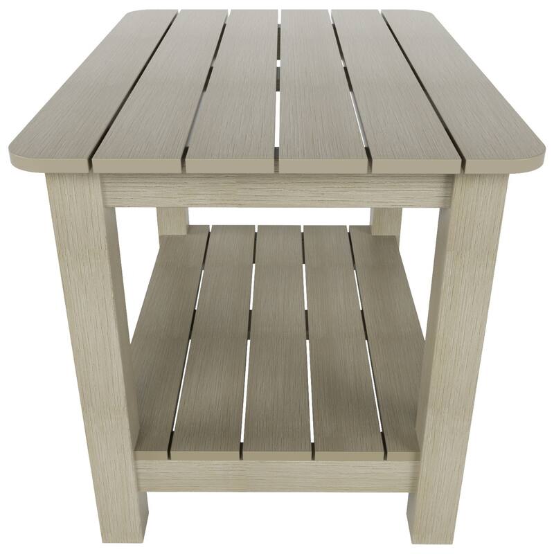 Vineyard HIPS Eco-Friendly Outdoor Modern Square All Weather Side Table