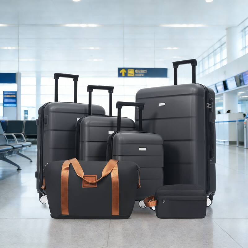 Hardshell Luggage Sets 4 pcs + Bag Spinner Suitcase with TSA Lock Lightweight-16IN 20IN 24IN 28IN Luggages